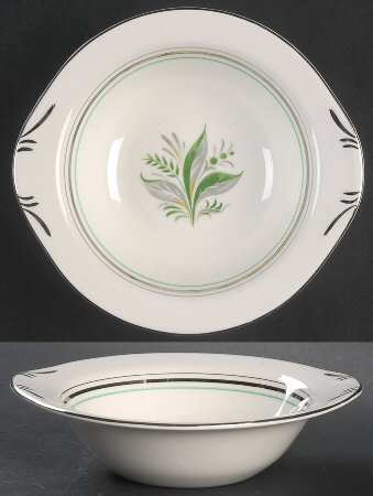 Encore (Platinum Inner Ring) Lugged Cereal Bowl by Pope Gosser