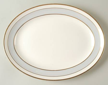 Grey Dawn 13" Oval Serving Platter by Pope Gosser