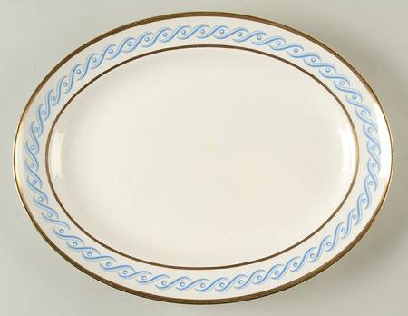 Liberty Blue 11" Oval Serving Platter by Pope Gosser