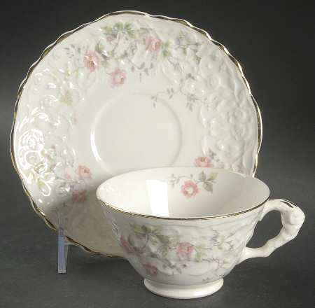 Rosebank Footed Cup & Saucer Set by Pope Gosser