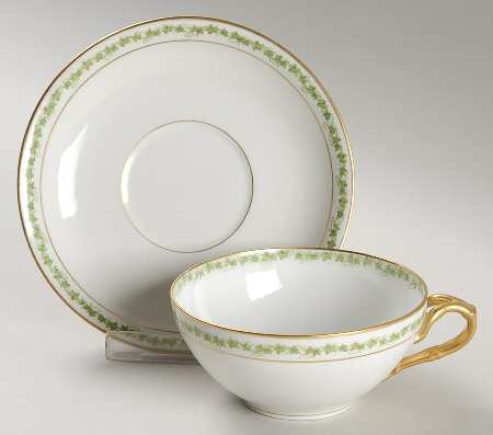POY48 Flat Cup & Saucer Set by Jean Pouyat