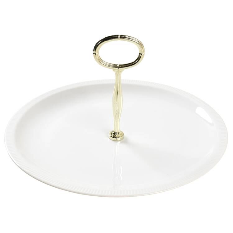 Vienna Round Serving Plate with Center Handle (Dp) Hc