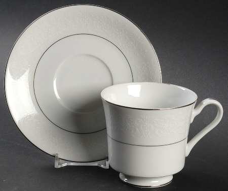 Footed Cup & Saucer Set