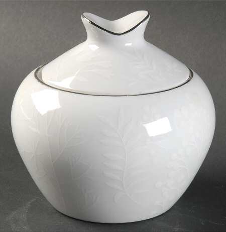 Snow Fern Sugar Bowl & Lid