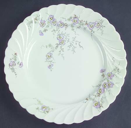 Pansy Luncheon Plate