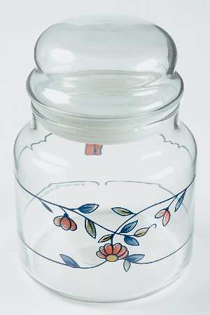 Heritage Blossom Small Glassware Canister