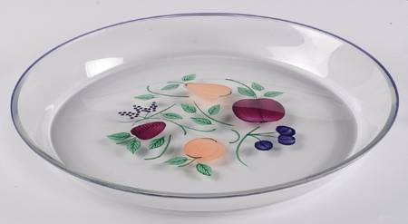 Orchard Medley Cake Plate No Glass Dome