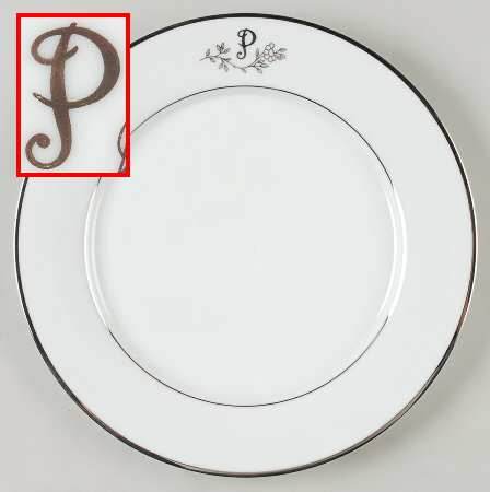 Princess Heritage (Platinum Trim) Dinner Plate