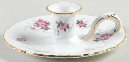 Windsor Rose Handled Candleholder