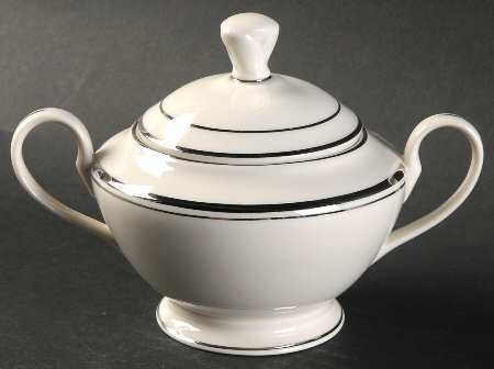 Silver Sonnet Sugar Bowl & Lid by Nancy Prentiss
