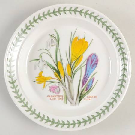Botanic Garden Bread & Butter Plate (25th Anniversary Backstamp)