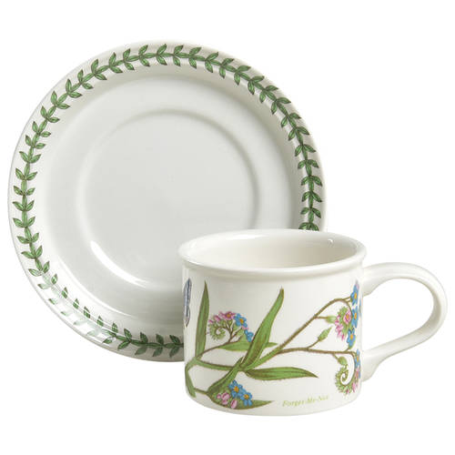 Botanic Garden Drum Flat Cup & Saucer Set