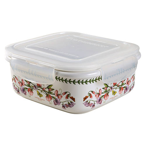 Botanic Garden Square Food Storage Container & Plastic Lid