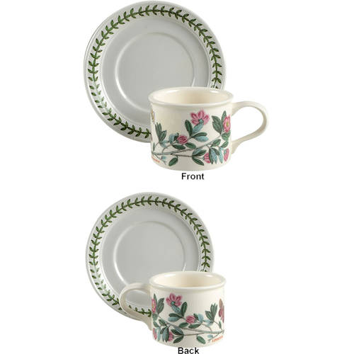 Botanic Garden Drum Flat Cup & Saucer Set