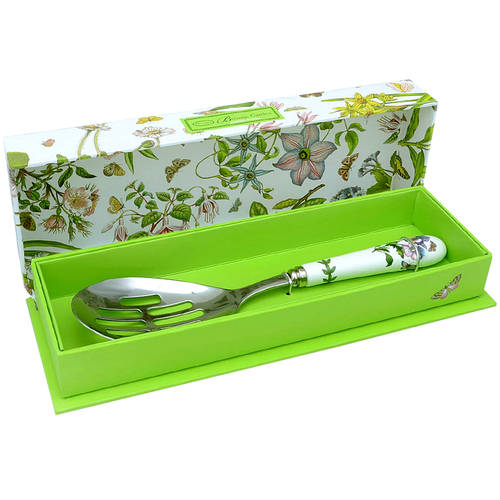 Botanic Garden Slotted Serving Spoon with Stainless Bowl