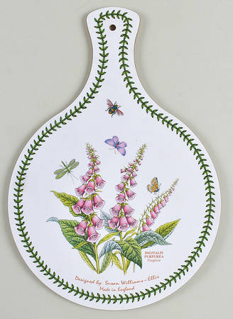 Botanic Garden Round Handled Melamine/Wood Cutting Board