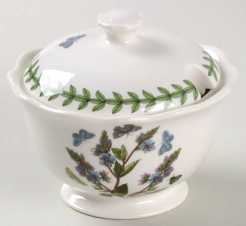 Botanic Garden Strawberry Basket-Sugar & Lid