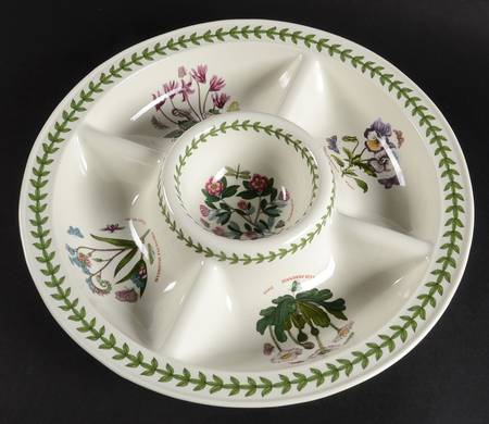 Botanic Garden 1 Pc Chip & Dip with 5 Sections