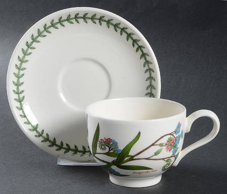 Botanic Garden Traditional Footed Cup & Saucer Set