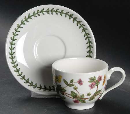 Botanic Garden Traditional Footed Cup & Saucer Set