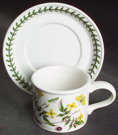 Botanic Garden Drum Flat Cup & Saucer Set