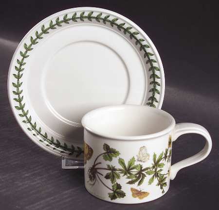 Botanic Garden Drum Flat Cup & Saucer Set