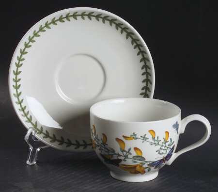 Botanic Garden Traditional Footed Cup & Saucer Set