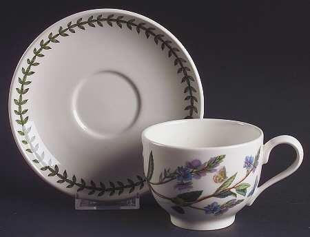 Botanic Garden Traditional Footed Cup & Saucer Set