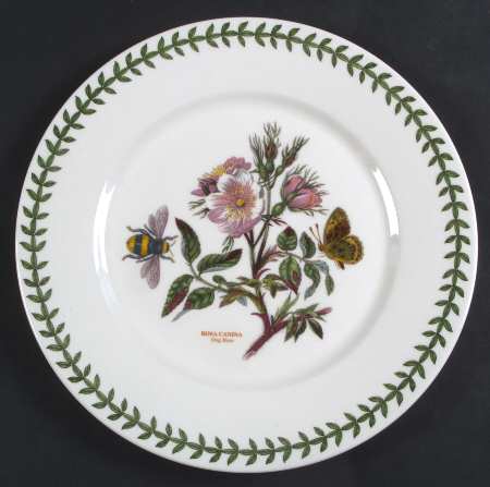Botanic Garden Flat Dinner Plate with Large Rim