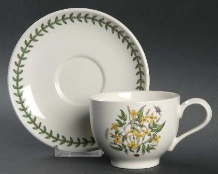 Botanic Garden Traditional Footed Cup & Saucer Set