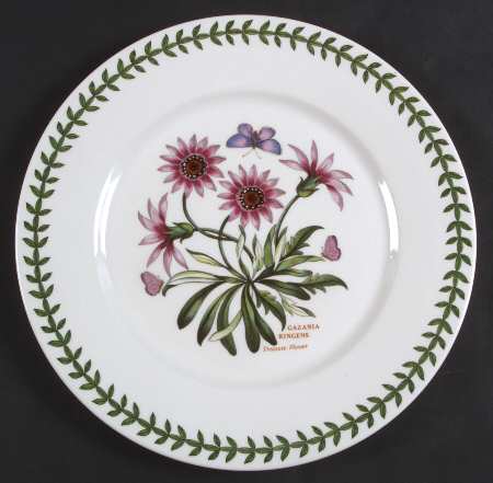 Botanic Garden Flat Dinner Plate with Large Rim