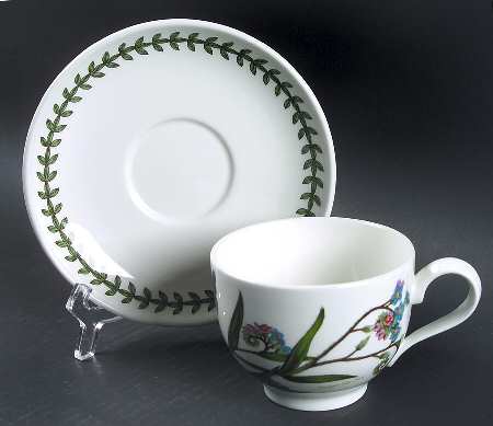 Botanic Garden Traditional Footed Cup & Saucer Set