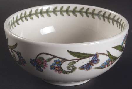 Botanic Garden Indiv Salad/Dessert/Fruit Bowl W/Laurel Inside