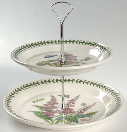 Botanic Garden 2 Tiered Serving Tray (uses DP & SP)