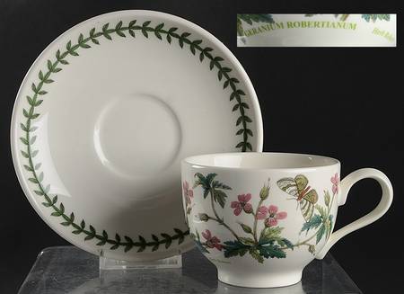 Botanic Garden Traditional Footed Cup & Saucer Set