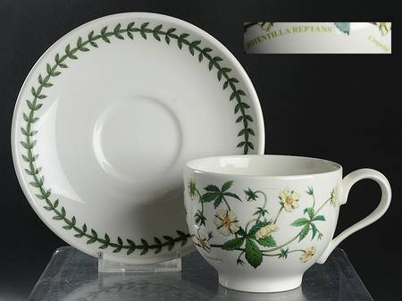 Botanic Garden Traditional Footed Cup & Saucer Set by Portmeirion