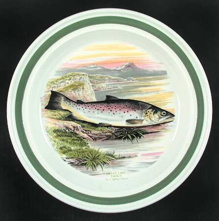 Compleat Angler Band Dinner Plate by Portmeirion