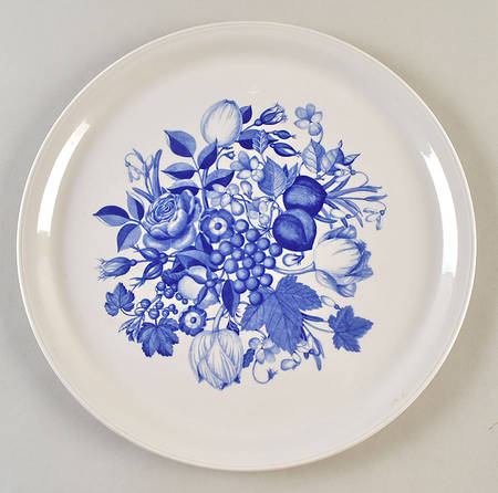 Harvest Blue Cake Plate by Portmeirion