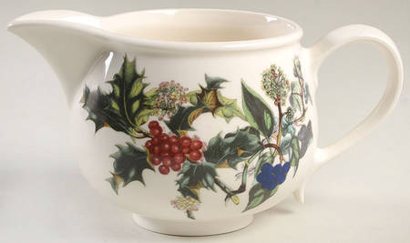 The Holly and The Ivy Round Gravy Boat by Portmeirion