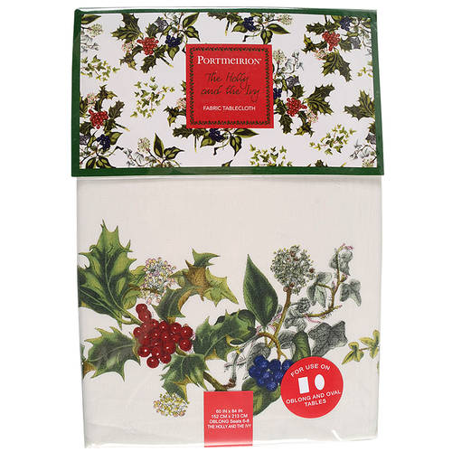 The Holly and The Ivy 60" X 84" Oblong Tablecloth