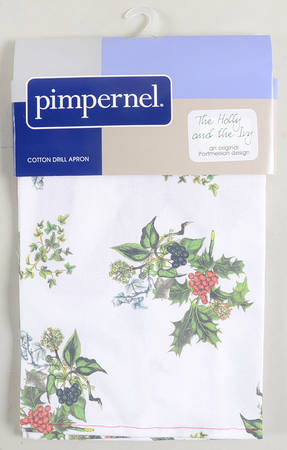 The Holly and The Ivy 27" X 37" Cloth Kitchen Apron by Portmeirion