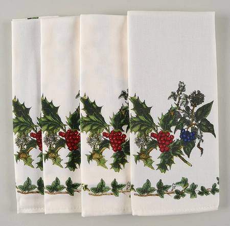The Holly and The Ivy Cloth Napkin - Set of 4 by Portmeirion
