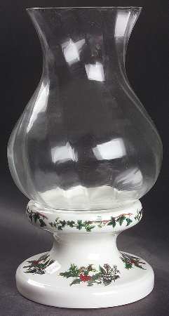 The Holly and The Ivy Hurricane Lamp & Globe