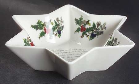 The Holly and The Ivy Small Star Shaped Dish