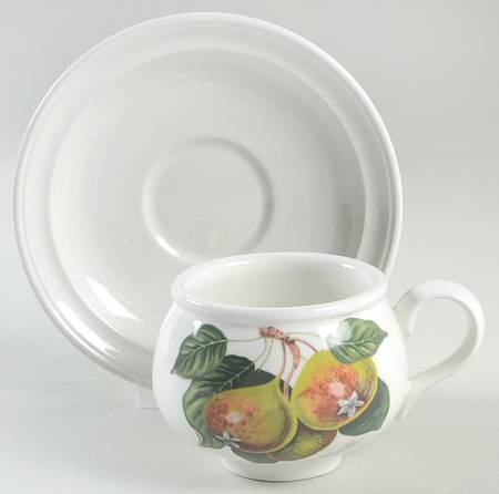 Pomona Romantic Footed Cup & Saucer Set by Portmeirion