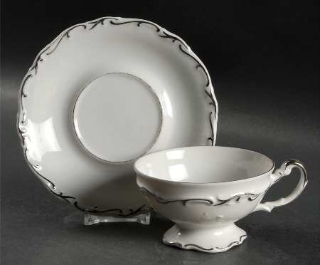 Princess Alexandria Footed Cup & Saucer Set
