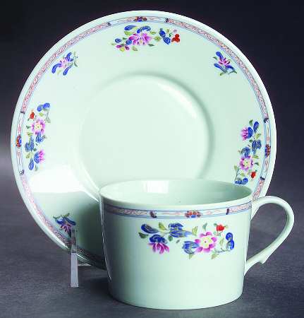 Chen Yang (Gray Background) Flat Cup & Saucer Set