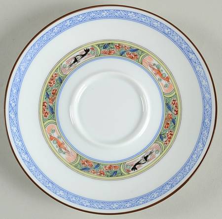 Kan Sou (White Background) Saucer for Flat Cup