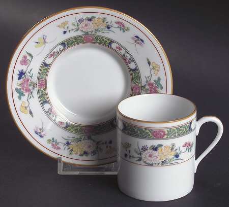 Tung Hai Flat Demitasse Cup & Saucer Set