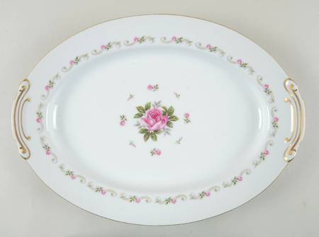 First Love 14" Oval Serving Platter by Puritan (Japan)